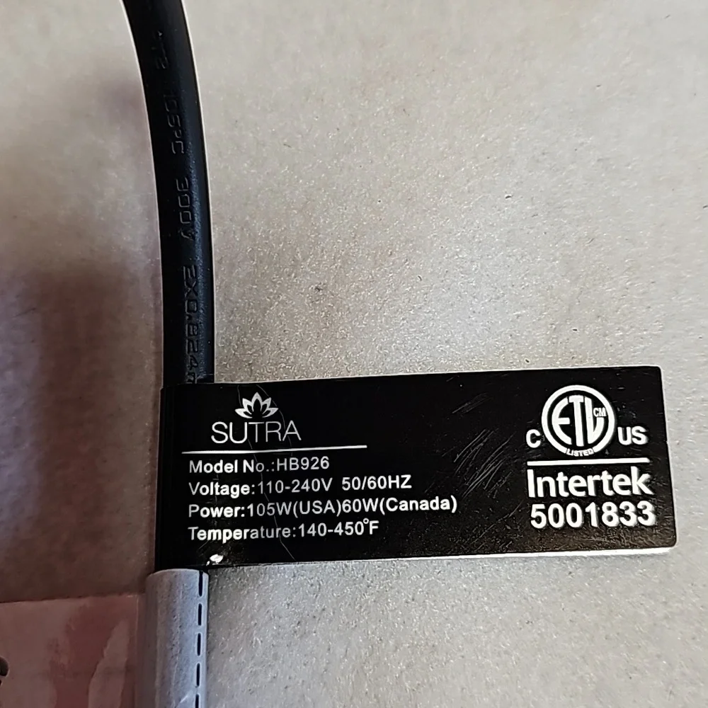 SUTRA Hair Straightener Brush model HB926
